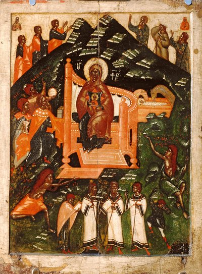 Onbekende iconenschilder, 14e - begin 15e eeuw door Anonymous Russian icon painter